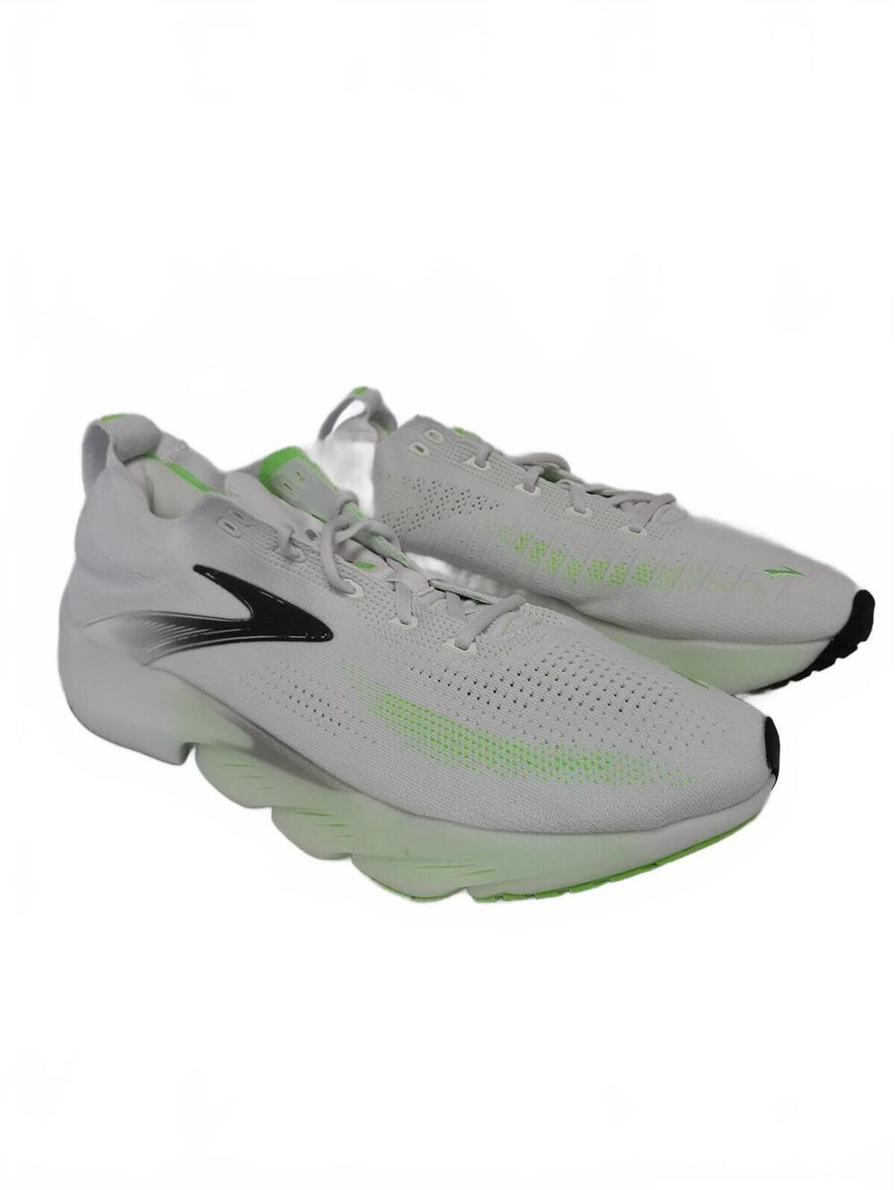 Brooks Glycerin Flex White Green 1104781D114 Mens Size 12.5
